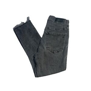 Madewell Size 25 10 Inch High Rise Skinny Jeans Berkeley Black Button Front